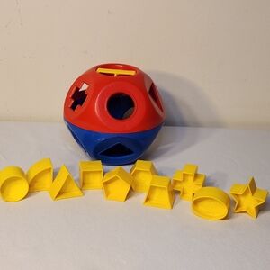 Vintage Tupperware Toys Shape-O Shape Sorter With All Ten Numbered Shapes